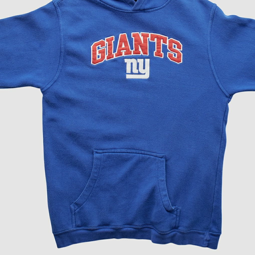 New York Giants Reebok 2000s Hooded Pullover Sweatshirt - Blue Pullover