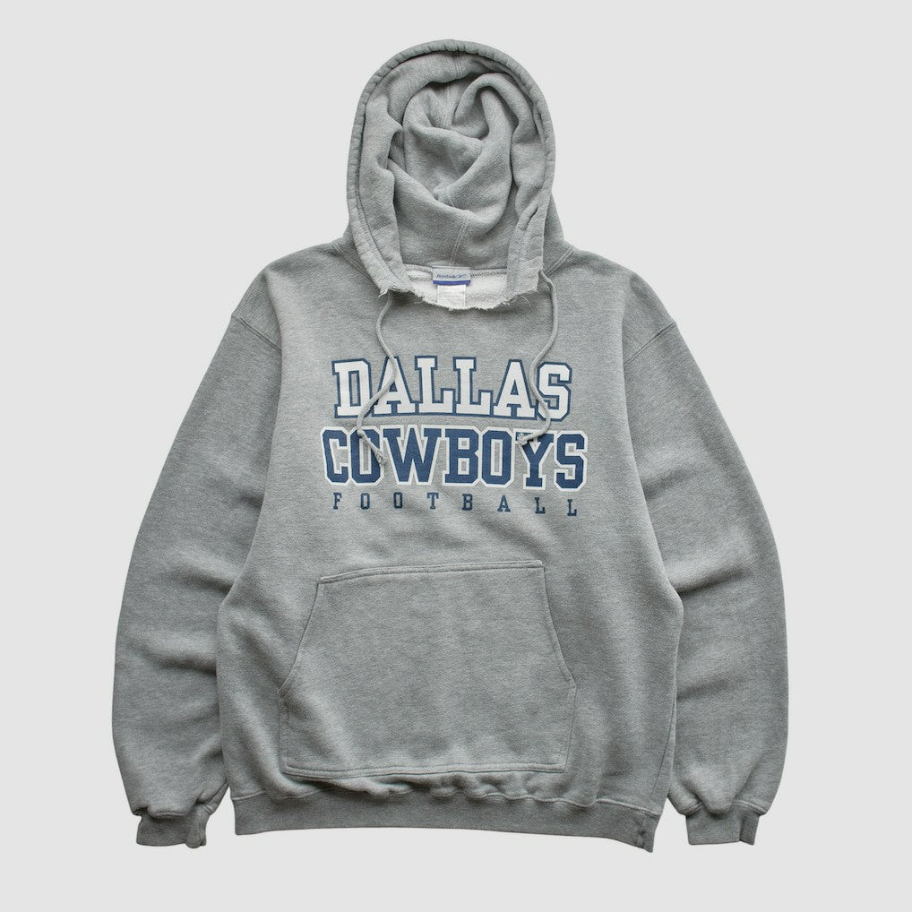 Dallas Cowboys Reebok 2000s Hooded Pullover Sweatshirt - Heather Gray Pullover