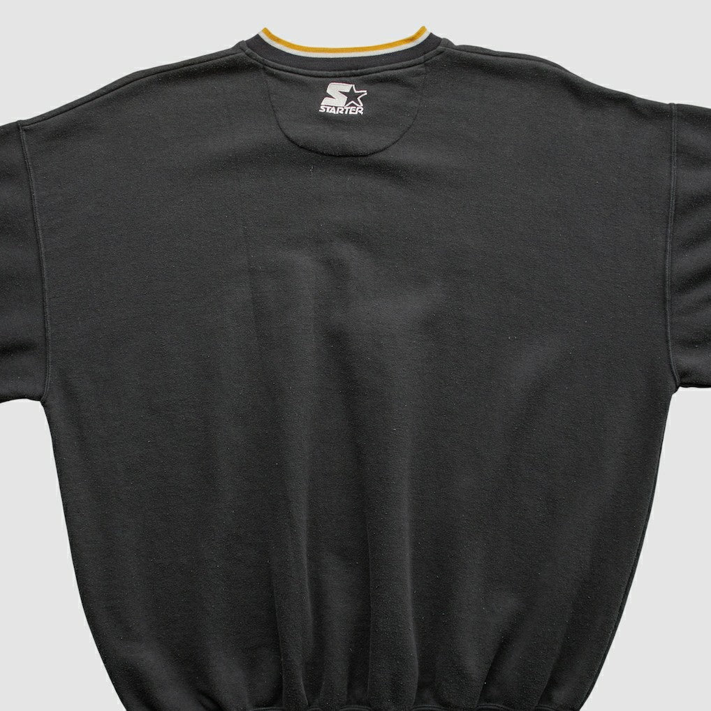 Pittsburgh Steelers Starter 90s Pullover Sweatshirt - Black Pullover
