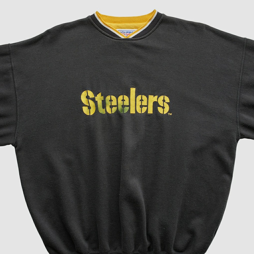 Pittsburgh Steelers Starter 90s Pullover Sweatshirt - Black Pullover