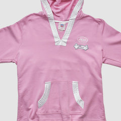 New York Jets NFL 2000s Hooded Pullover Sweatshirt - Pink Pullover