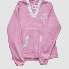 New York Jets NFL 2000s Hooded Pullover Sweatshirt - Pink Pullover