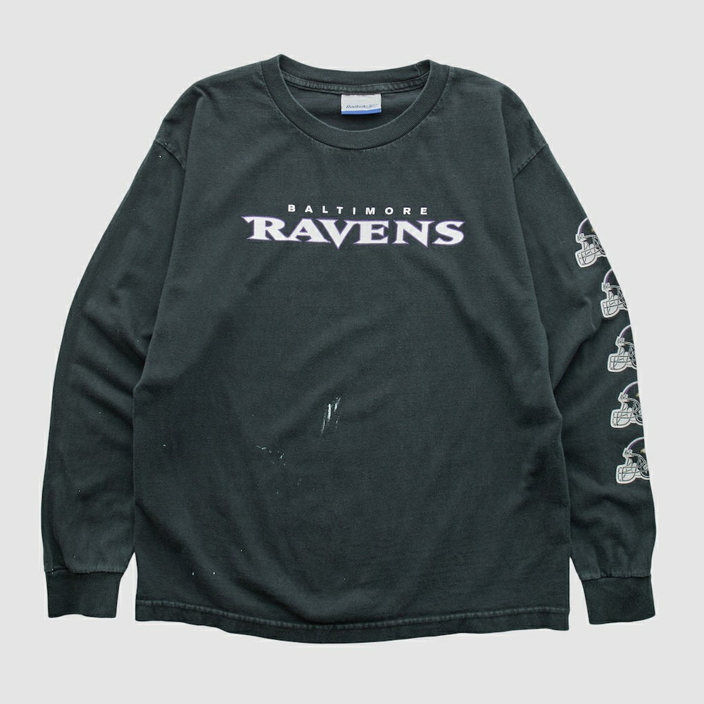 Baltimore Ravens Reebok 2000s Long Sleeve T-shirt - Black T-shirts