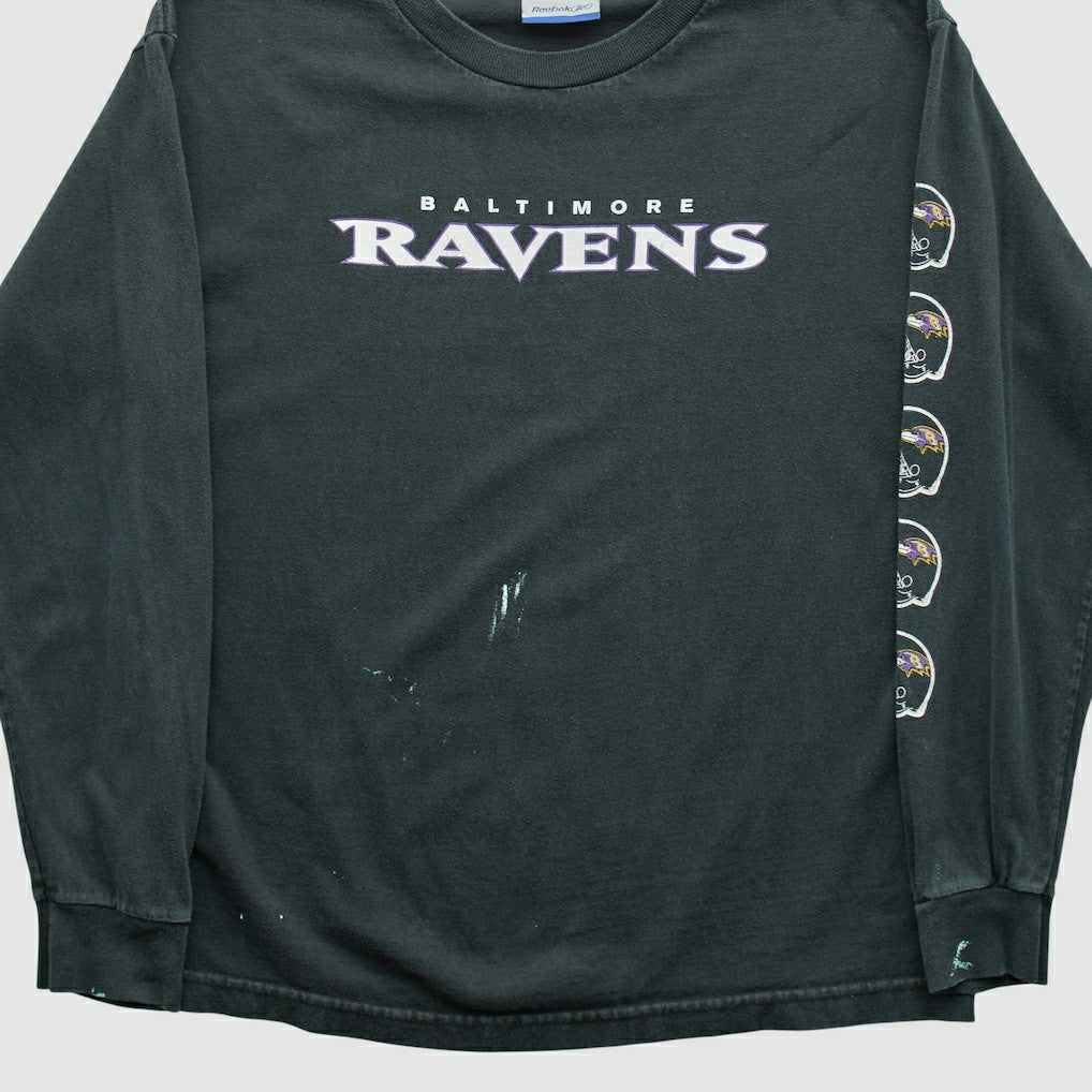 Baltimore Ravens Reebok 2000s Long Sleeve T-shirt - Black T-shirts