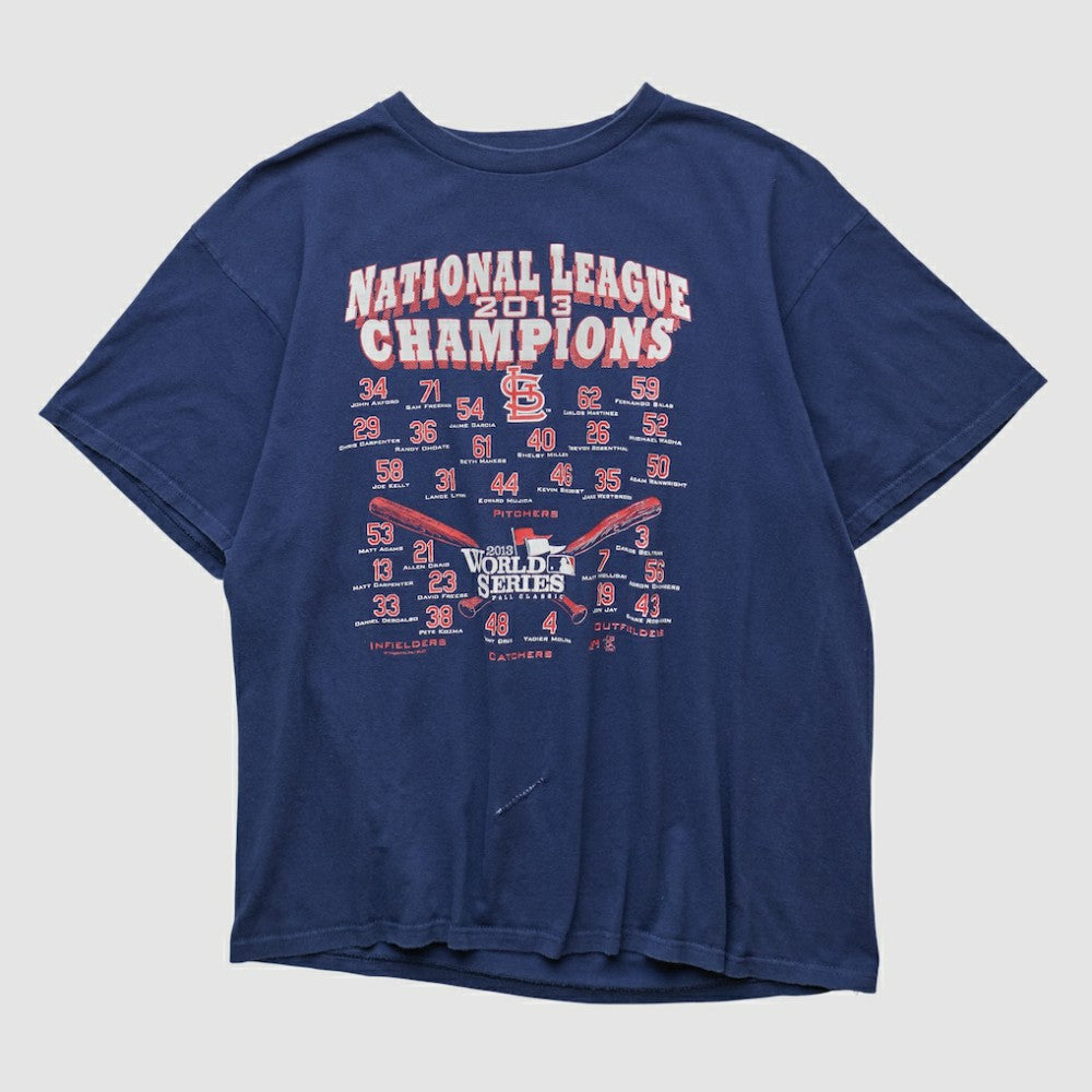 National League Champions Genuine Merchandise 2013 T-shirt - Navy - Vintage T-shirts