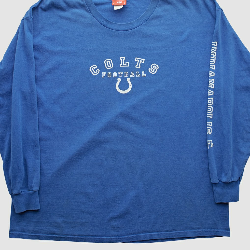 Indianapolis Colts NFL 2000s Long Sleeve T-shirt - Blue T-shirts