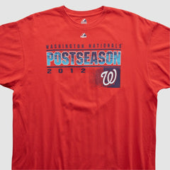 Washington Nationals Majestic 2012 T-shirt - Red - 2XVintage T-shirts