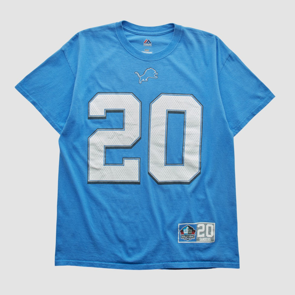 Detroit Lions Majestic 2000s T-shirt - Blue T-shirts