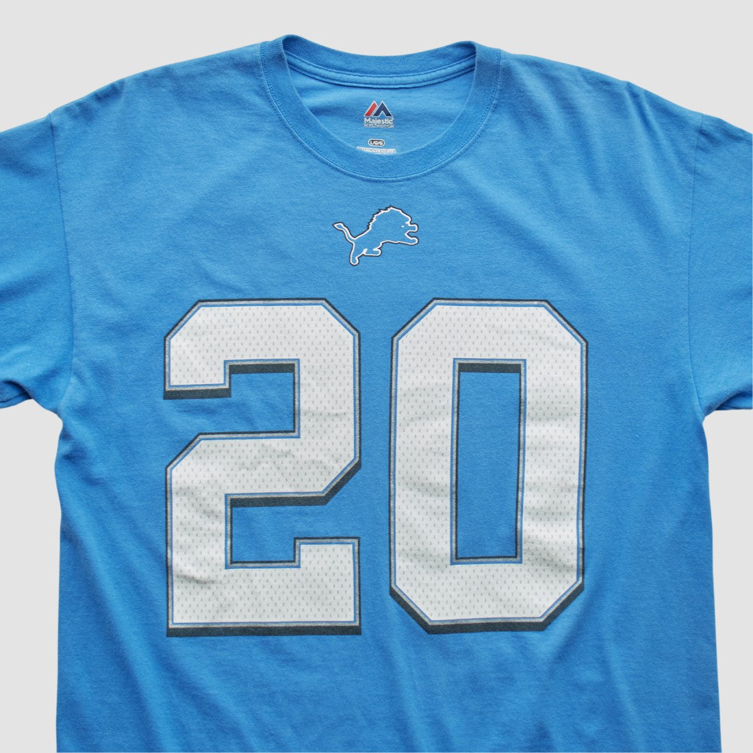 Detroit Lions Majestic 2000s T-shirt - Blue T-shirts