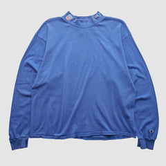 New England Patriots Champion 90s Long Sleeve T-shirt - Blue T-shirts
