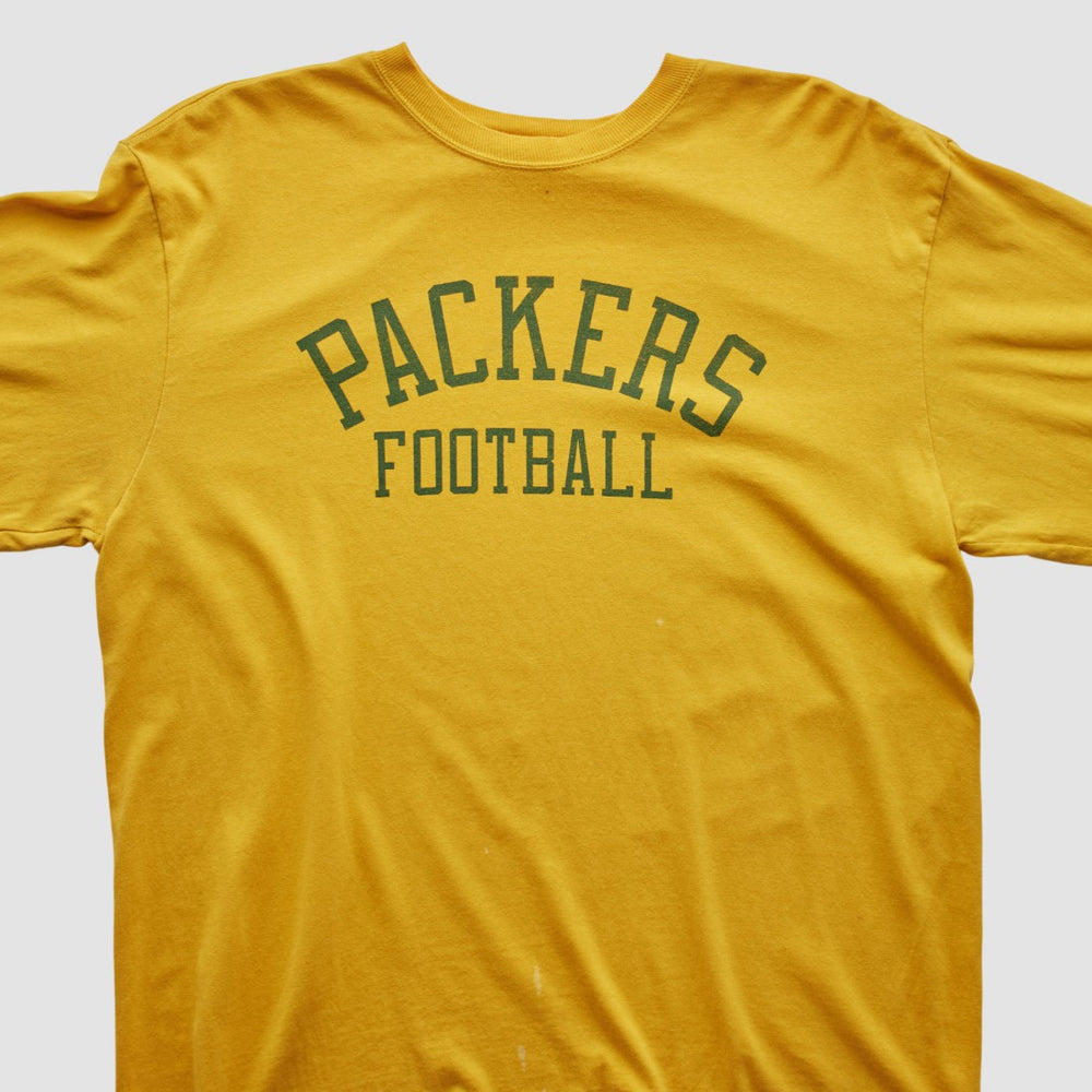 Green Bay Packers Reebok 2000s Long Sleeve T-shirt - Yellow T-shirts