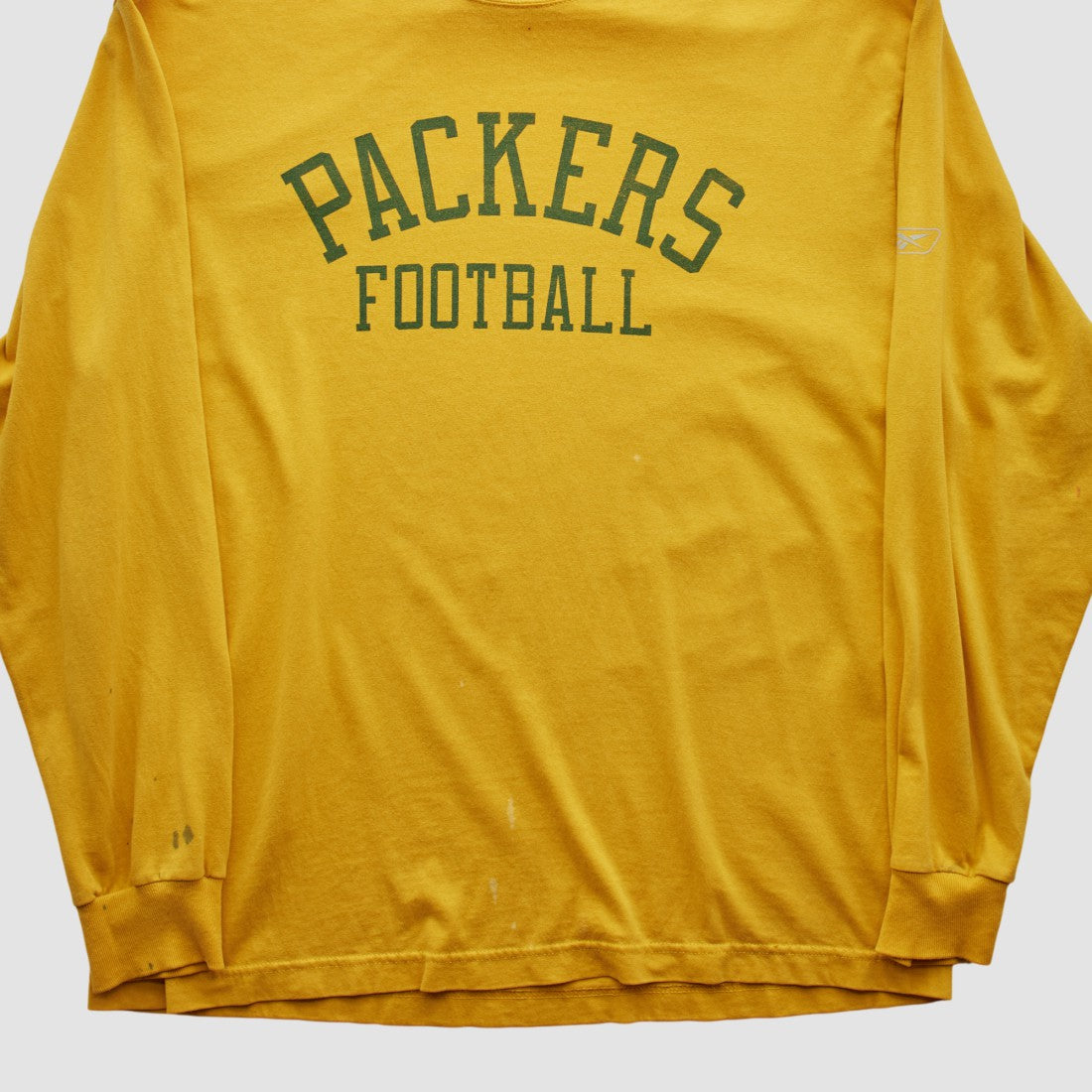 Green Bay Packers Reebok 2000s Long Sleeve T-shirt - Yellow T-shirts