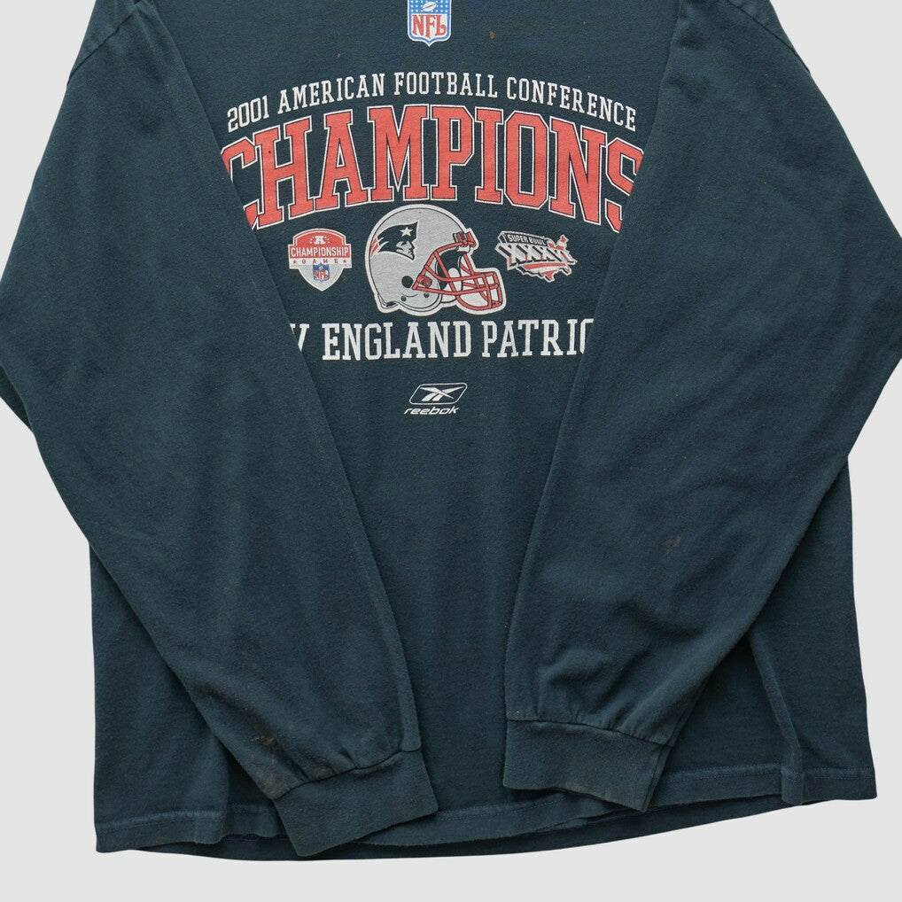 New England Patriots 2001 Long Sleeve T-shirt - Black T-shirts