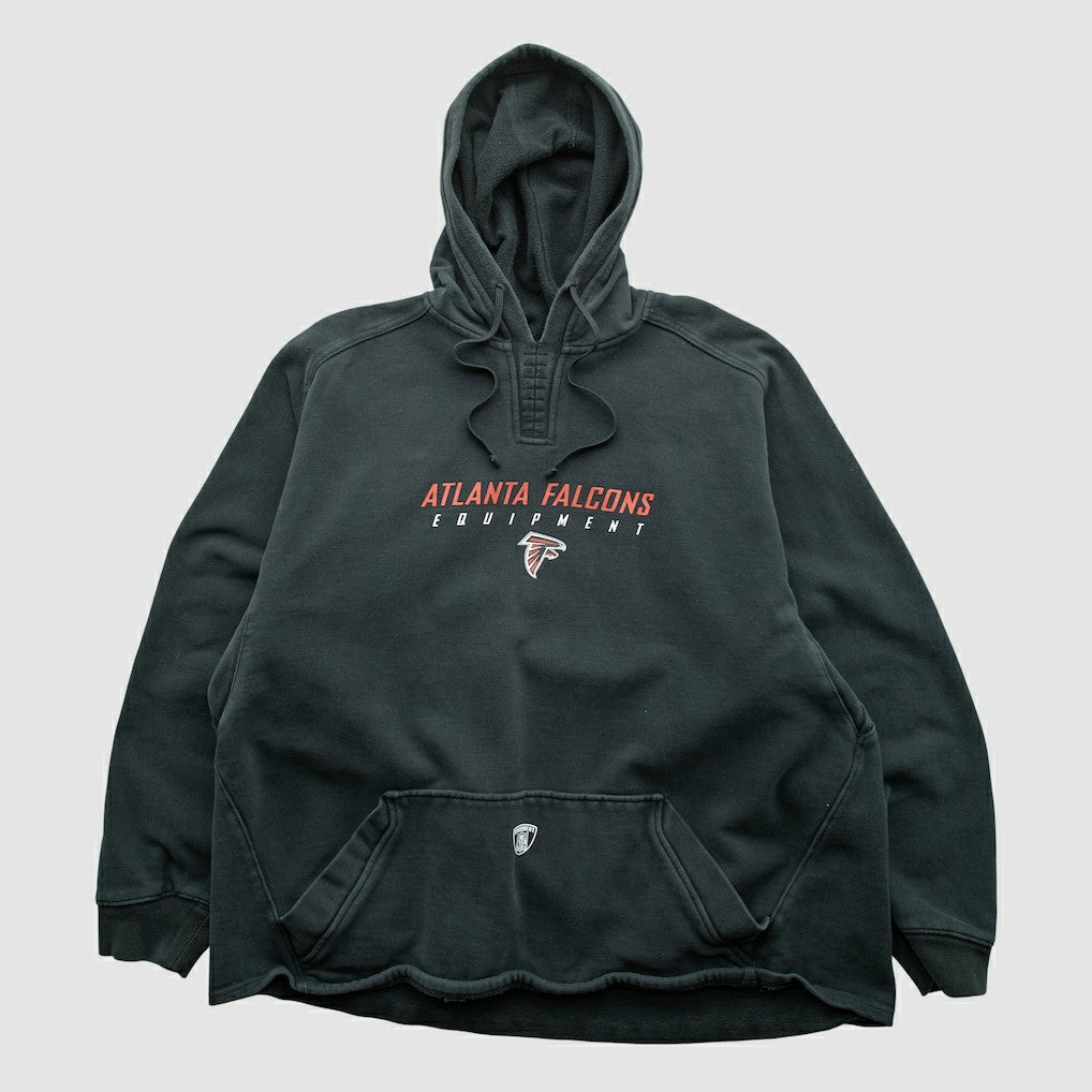 Atlanta Falcons Reebok 2000s Hooded Pullover Sweatshirt - Black Pullover
