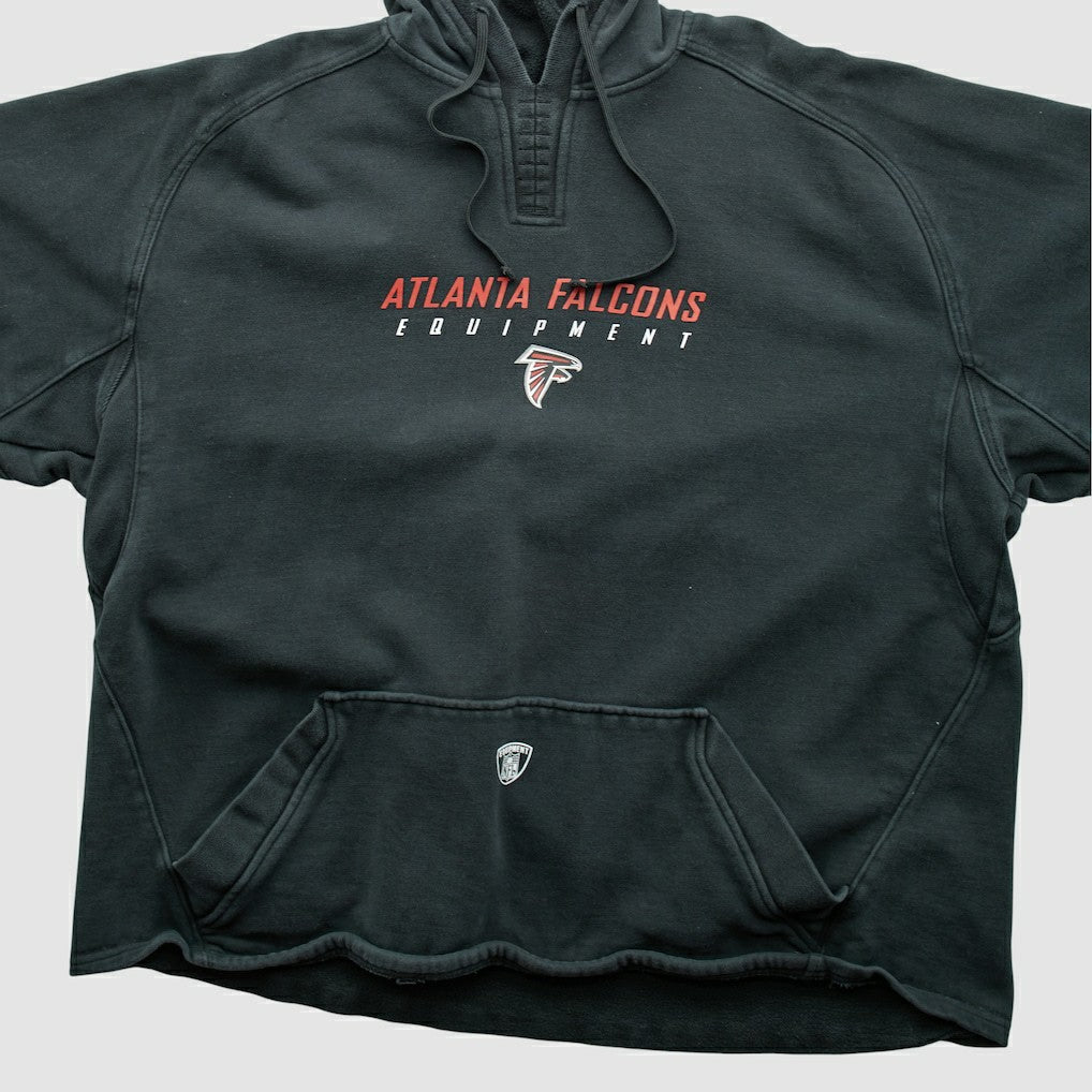Atlanta Falcons Reebok 2000s Hooded Pullover Sweatshirt - Black Pullover