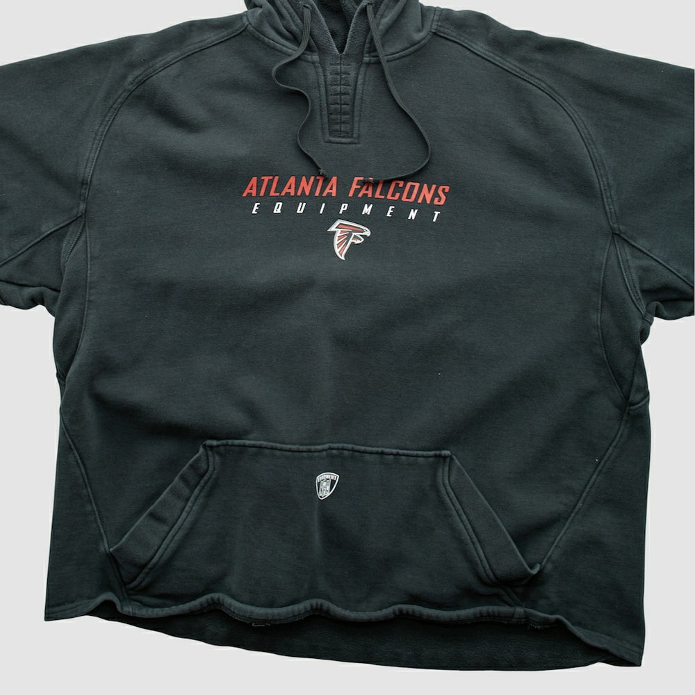 Atlanta Falcons Reebok 2000s Hooded Pullover Sweatshirt - Black Pullover