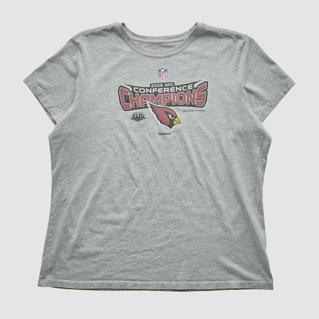 Arizona Cardinals Reebok 2008 T-shirt - Heather Gray T-shirts