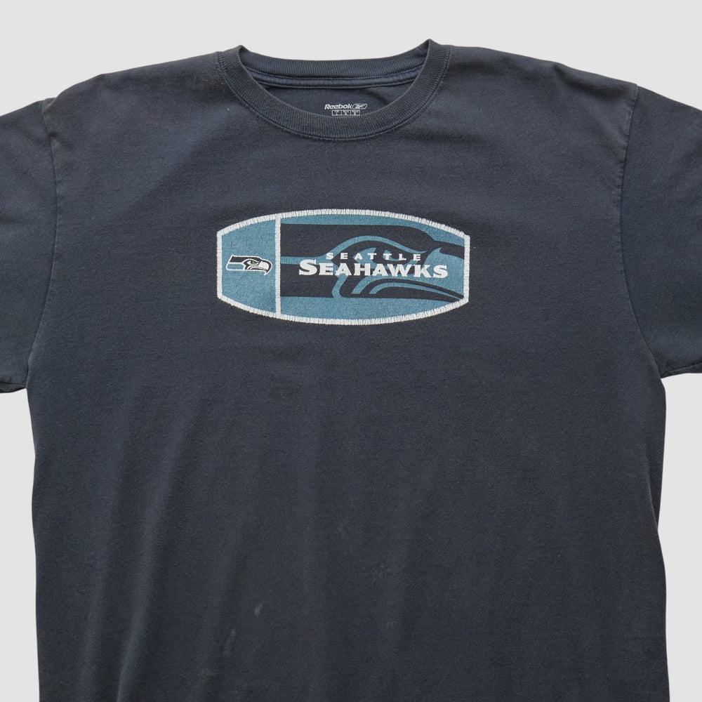 Seattle Seahawks Reebok 2000s Long Sleeve T-shirt - Black T-shirts