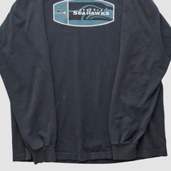 Seattle Seahawks Reebok 2000s Long Sleeve T-shirt - Black T-shirts