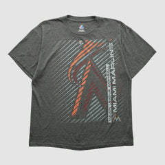 Miami Marlins Majestic 2000s T-shirt - Dark Heather Gray - Vintage T-shirts