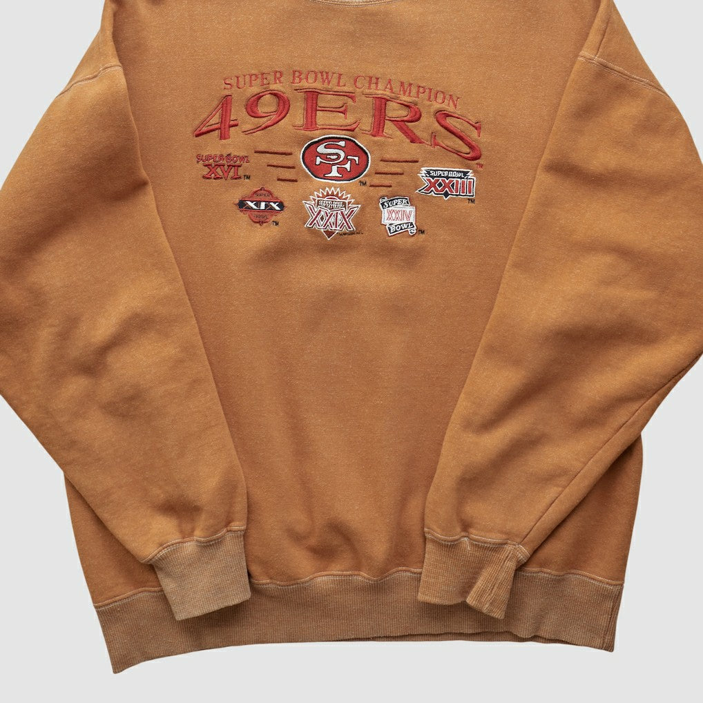 Super Bowl 90s Pullover Sweatshirt - Tan Pullover