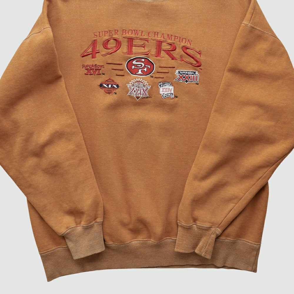 Super Bowl 90s Pullover Sweatshirt - Tan Pullover
