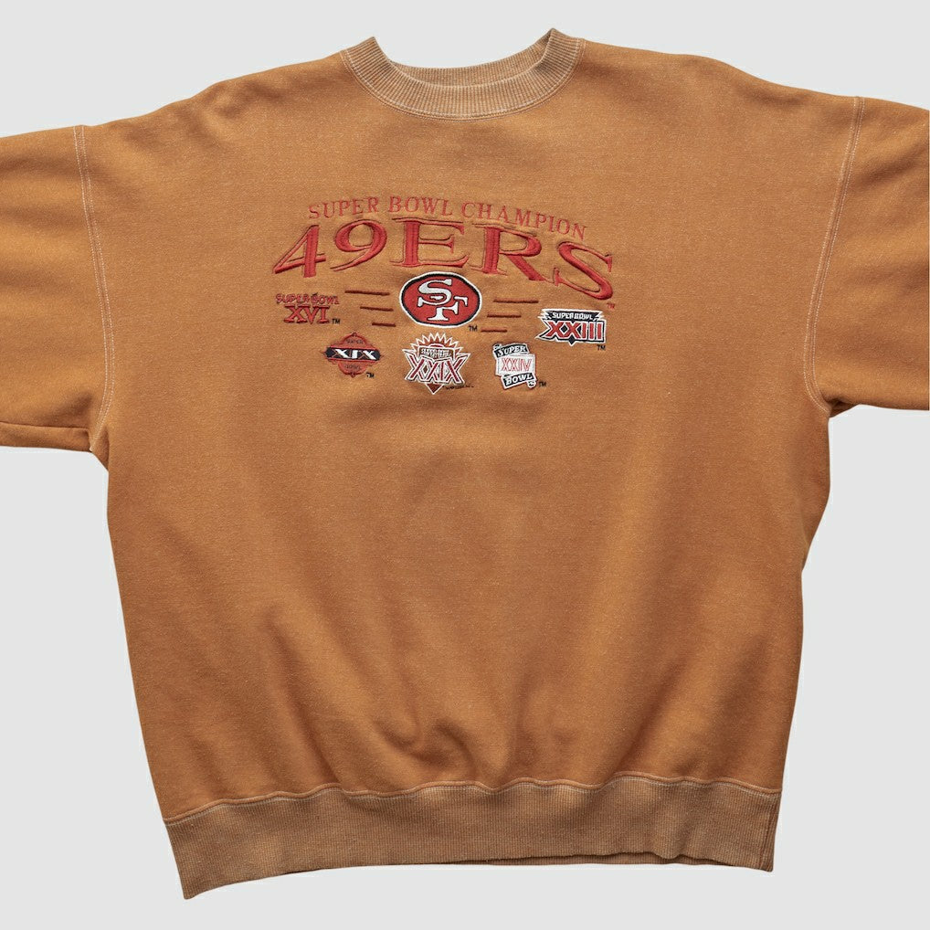 Super Bowl 90s Pullover Sweatshirt - Tan Pullover