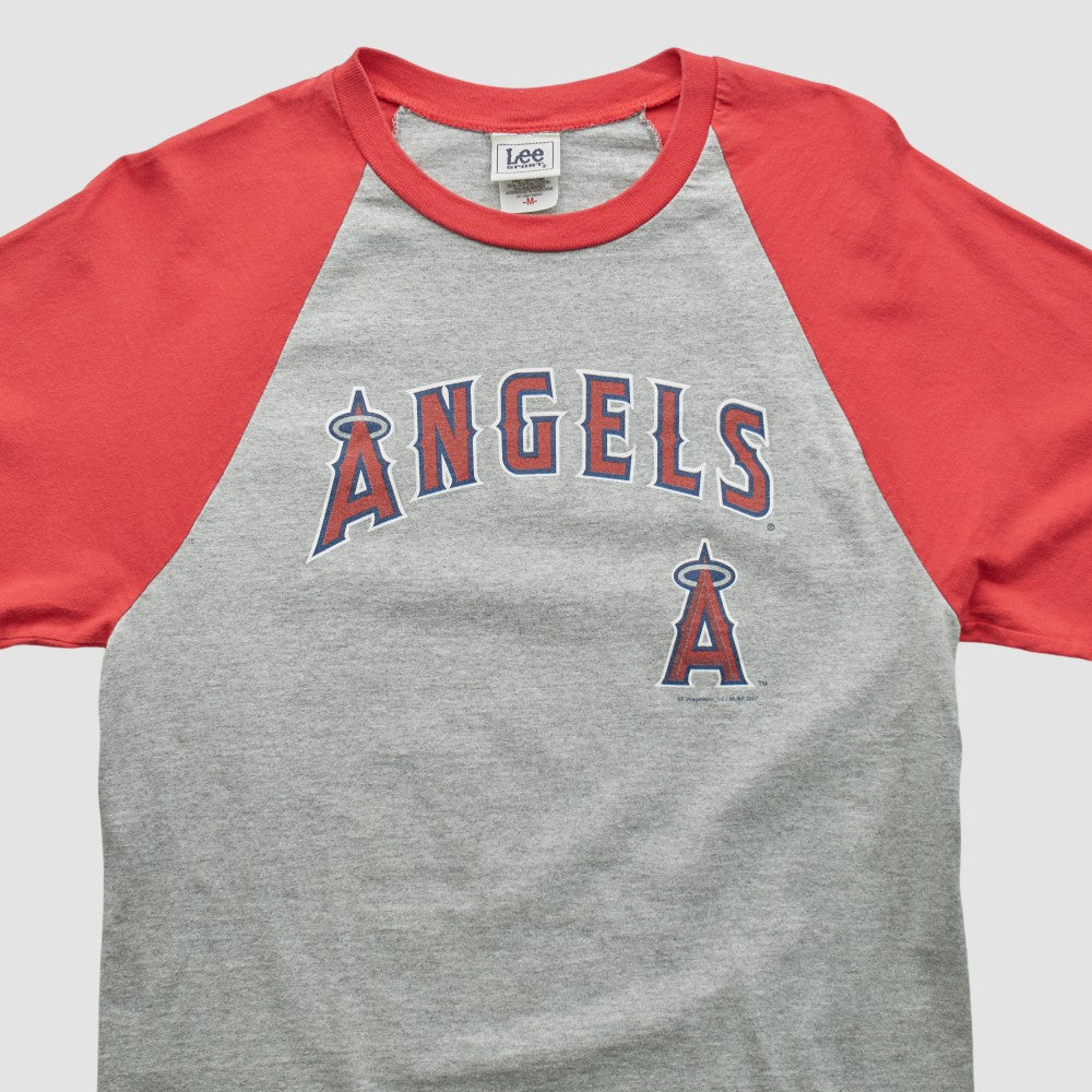 Los Angeles Angels Lee Apparel 2007 T-shirt - Heather Gray - Vintage T-shirts