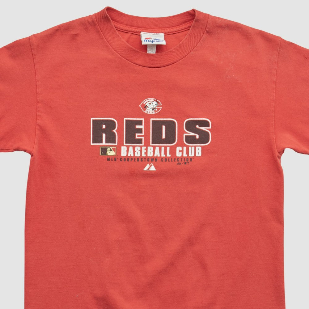 Cincinnati Reds Majestic 2000s T-shirt - Red - XVintage T-shirts