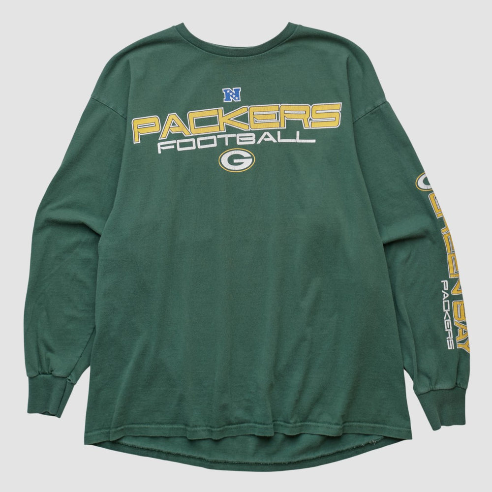 Green Bay Packers NFL 2000s Long Sleeve T-shirt - Green T-shirts