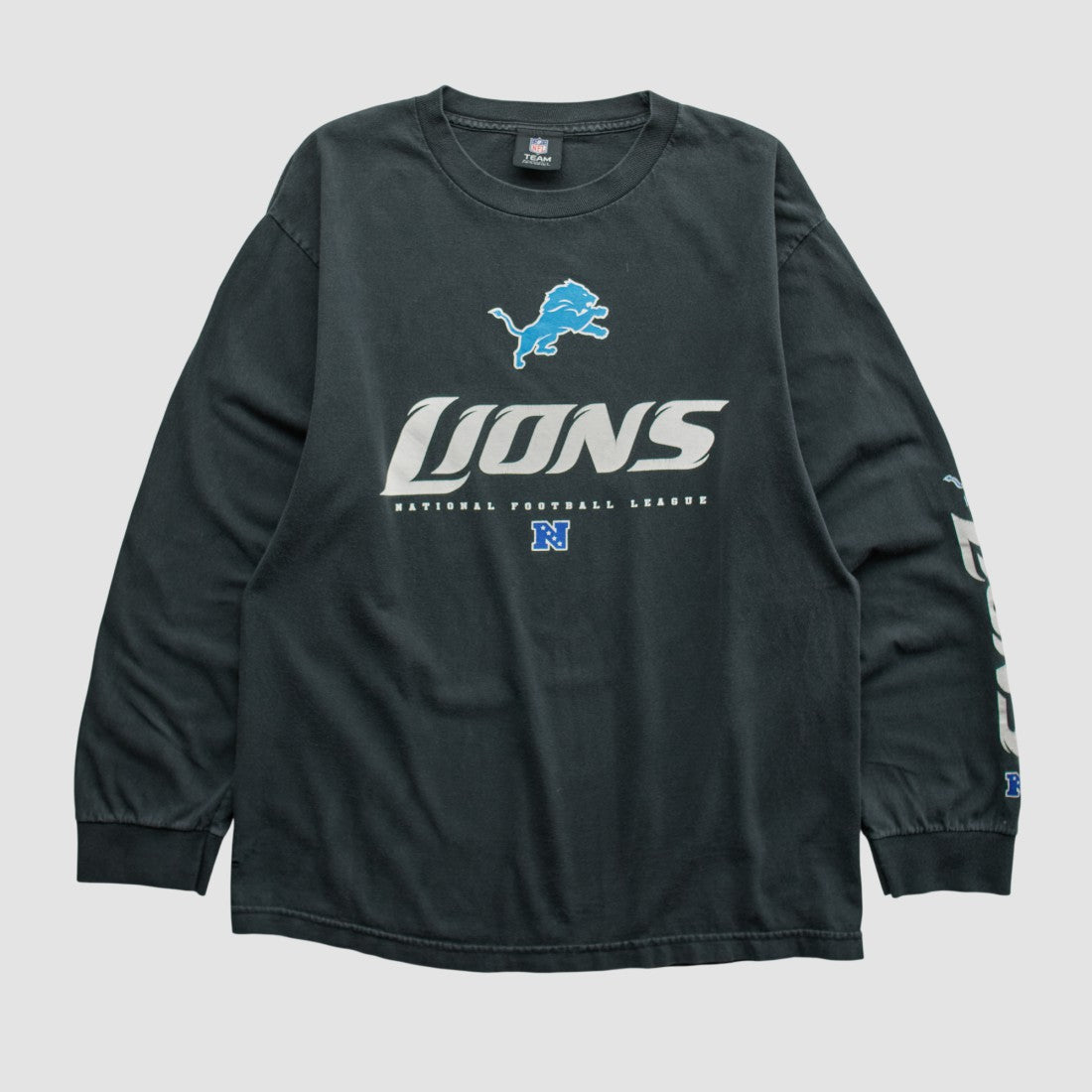 Detroit Lions NFL 2010s Long Sleeve T-shirt - Black T-shirts