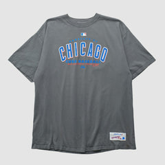 Chicago Cubs Majestic 2000s T-shirt - Gray - XVintage T-shirts