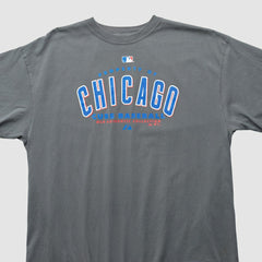 Chicago Cubs Majestic 2000s T-shirt - Gray - XVintage T-shirts