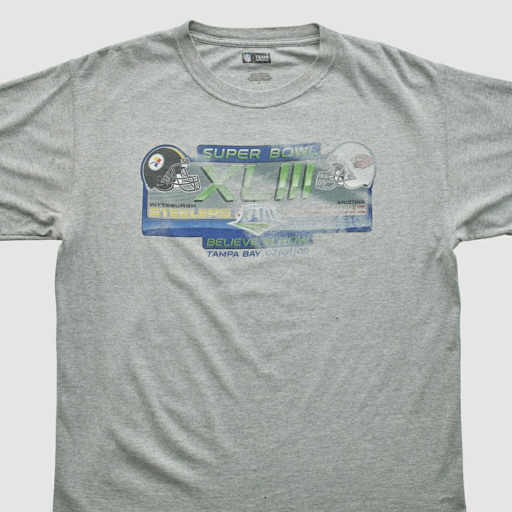 Super Bowl XLIII NFL 2009 T-shirt - Heather Gray T-shirts