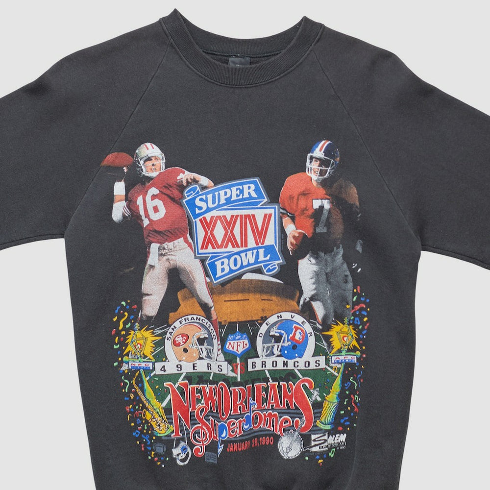 Super Bowl XXIV 1990 Pullover Sweatshirt - Black Pullover