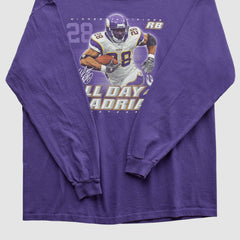 Adrian Peterson NFL 2000s Long Sleeve T-shirt - Purple T-shirts