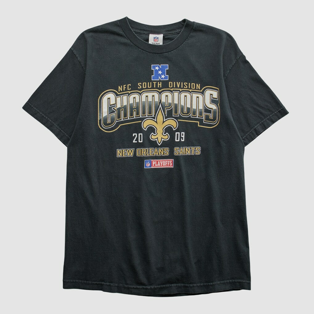 New Orleans Saints NFL 2009 T-shirt - Black T-shirts