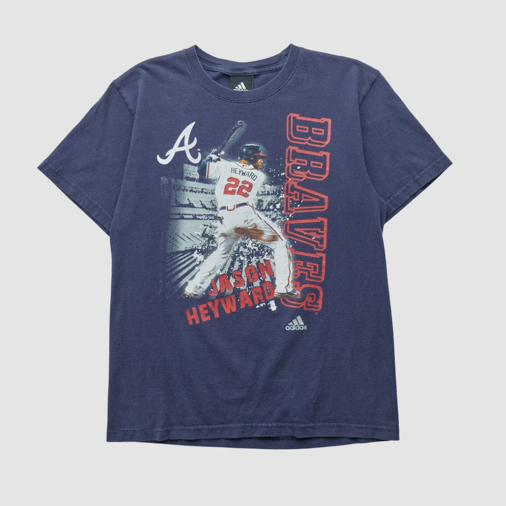 Jason Heyward Adidas 2010s T-shirt - Navy - Vintage T-shirts