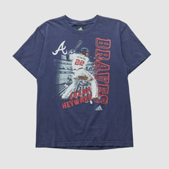 Jason Heyward Adidas 2010s T-shirt - Navy - Vintage T-shirts