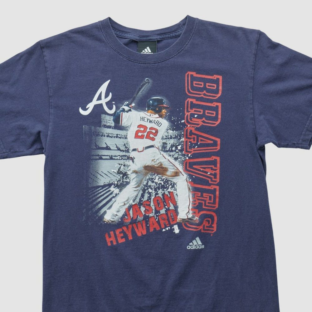 Jason Heyward Adidas 2010s T-shirt - Navy - Vintage T-shirts