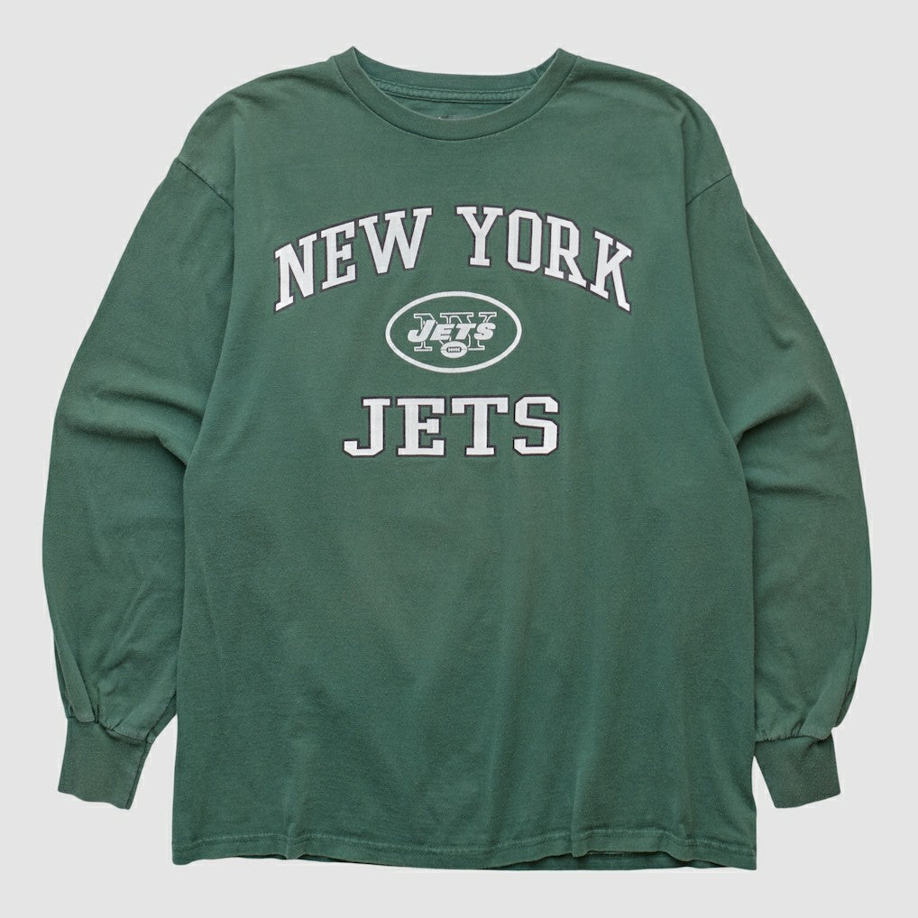New York Jets NFL 2000s Long Sleeve T-shirt - Green T-shirts