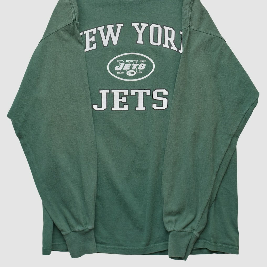 New York Jets NFL 2000s Long Sleeve T-shirt - Green T-shirts
