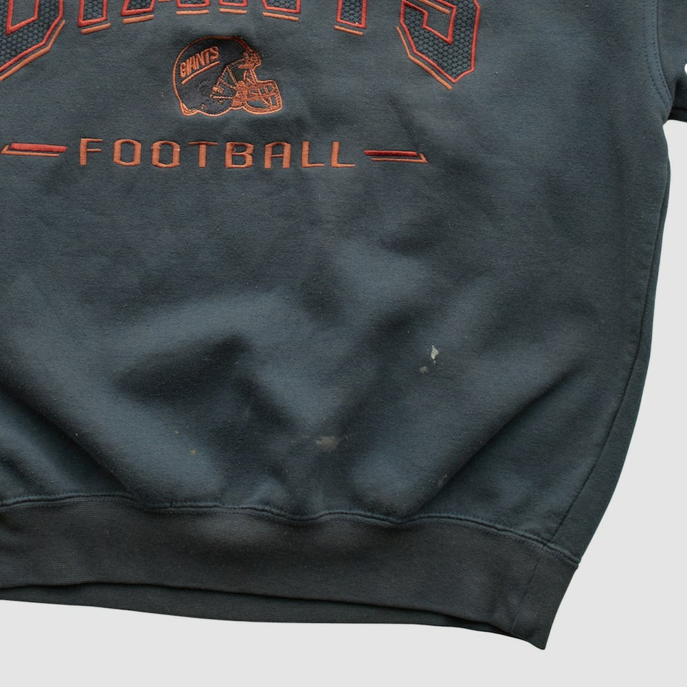 New York Giants Lee Apparel 90s Pullover Sweatshirt - Charcoal Pullover