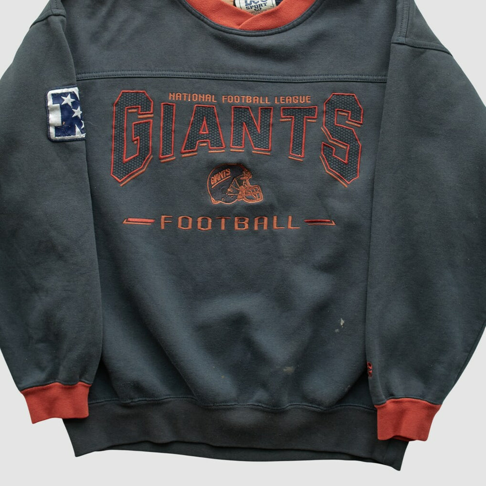 New York Giants Lee Apparel 90s Pullover Sweatshirt - Charcoal Pullover