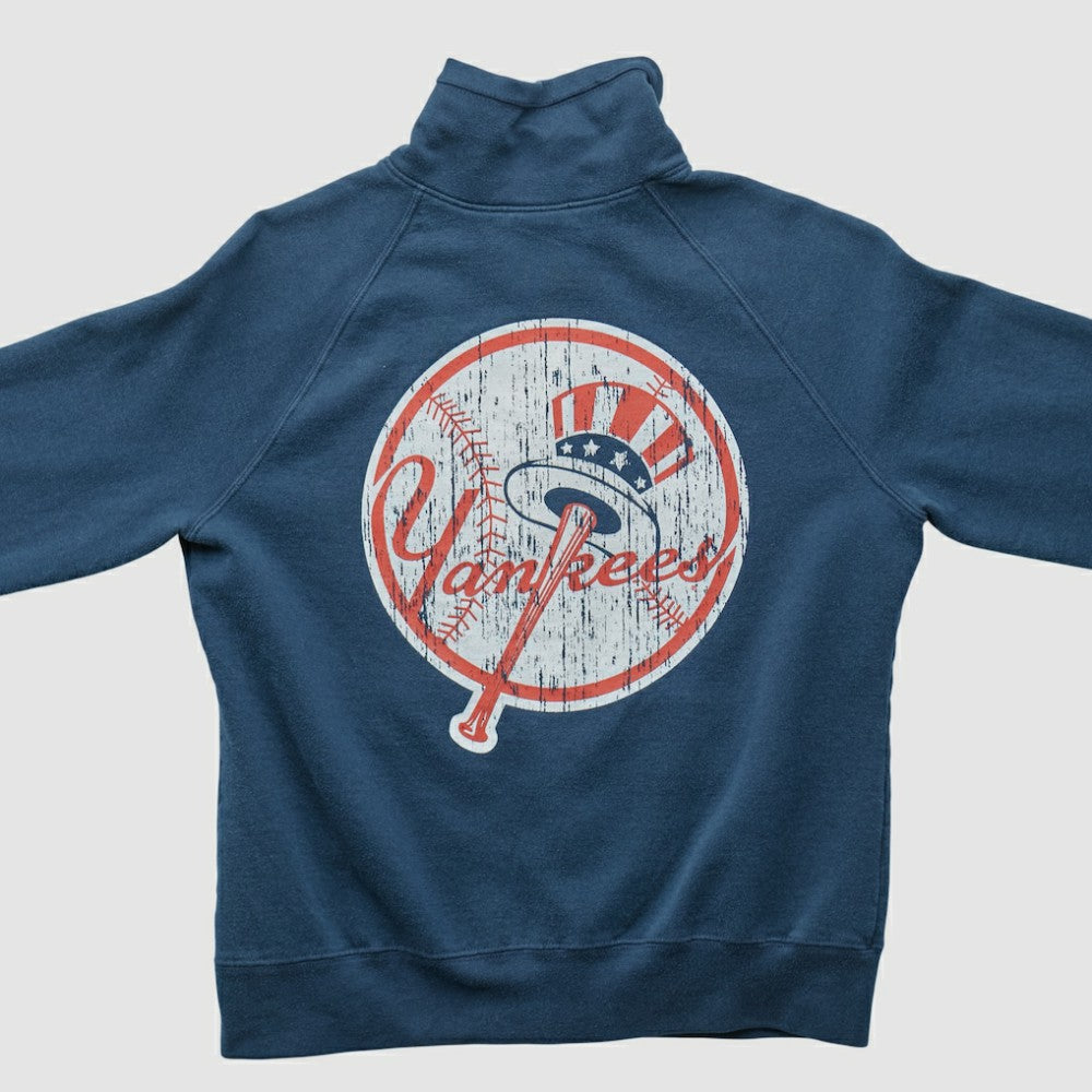 New York Yankees Genuine Merchandise 2010s Full Zip Sweatshirt - Navy - XXVintage Sweatshirts