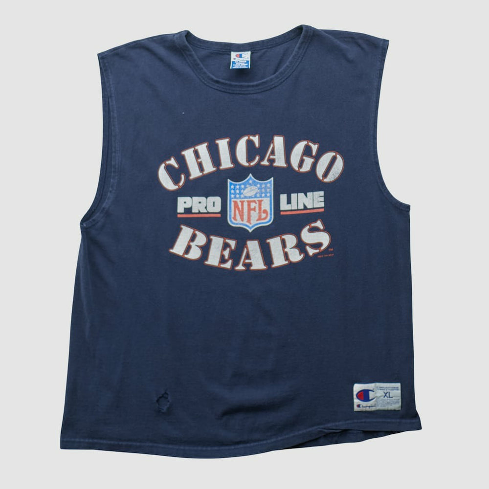 Chicago Bears Champion 90s Tank - Navy Tanks