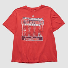 St. Louis Cardinals Majestic 2011 T-shirt - Red - Vintage T-shirts