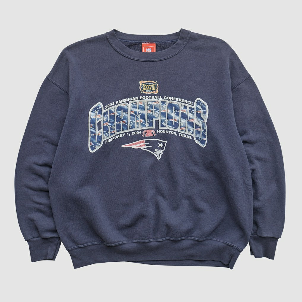 New England Patriots NFL 2003 Pullover Sweatshirt - Navy Pullover