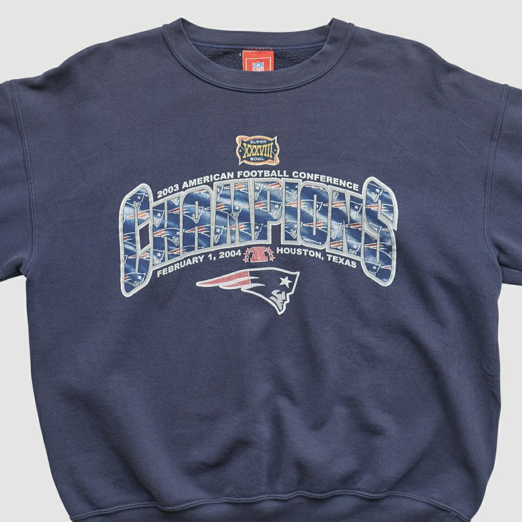New England Patriots NFL 2003 Pullover Sweatshirt - Navy Pullover