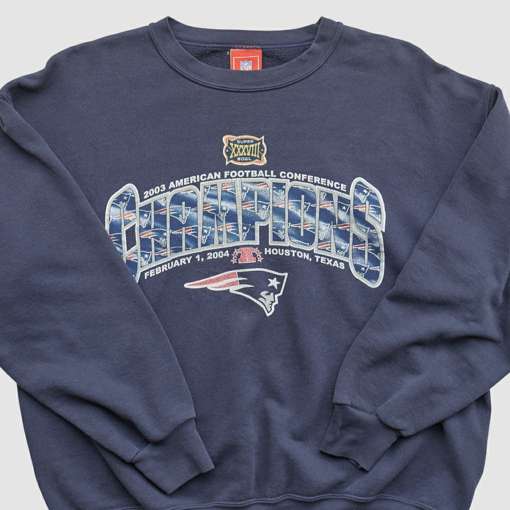 New England Patriots NFL 2003 Pullover Sweatshirt - Navy Pullover